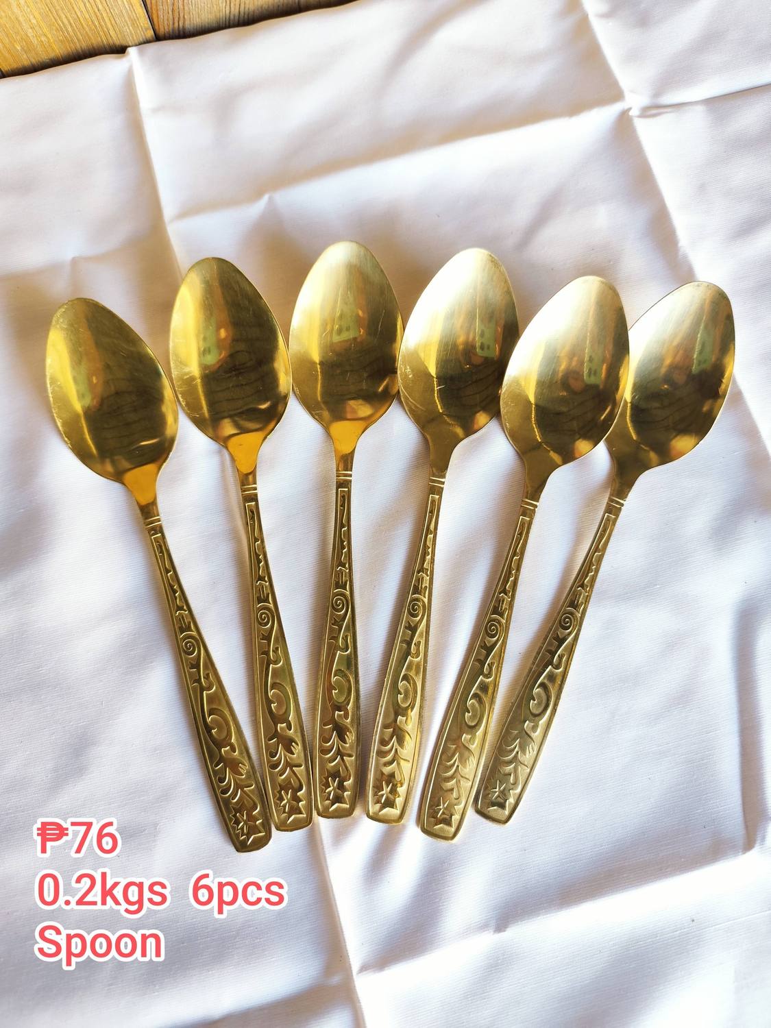 Gold Spoon Set