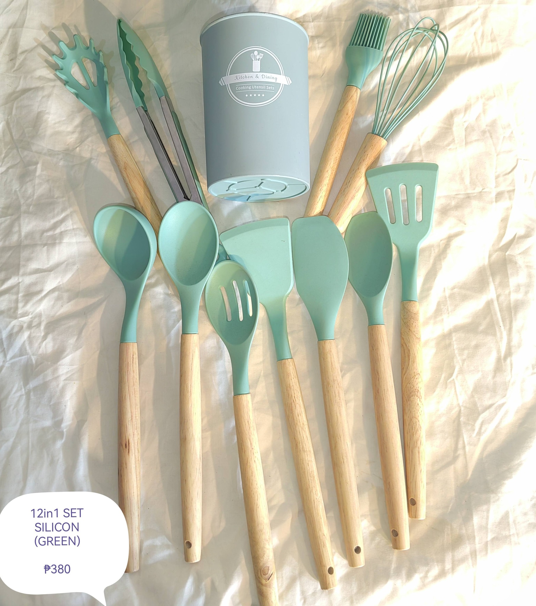 Mint Utensil Set